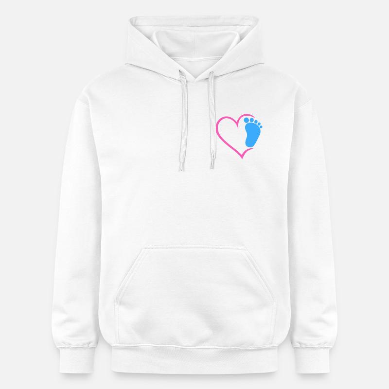 Empreinte de bébé - Sweat à capuche Softstyle® Gildan Unisexe - blanc