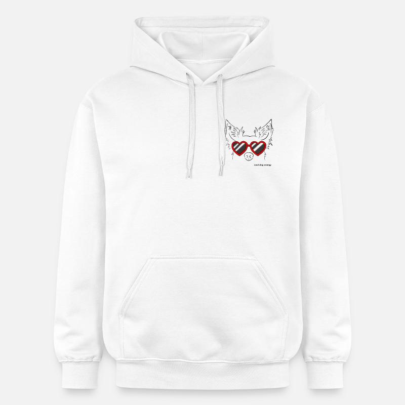 Énergie cool de chien - Sweat à capuche Softstyle® Gildan Unisexe - blanc