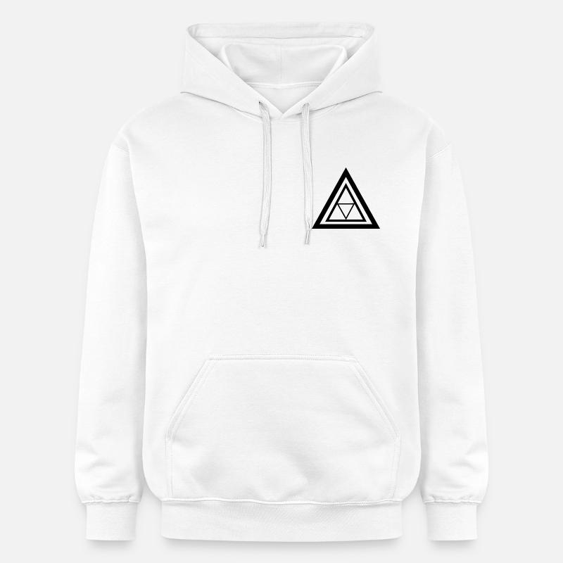 Design abstrait moderne - Sweat à capuche Softstyle® Gildan Unisexe - blanc