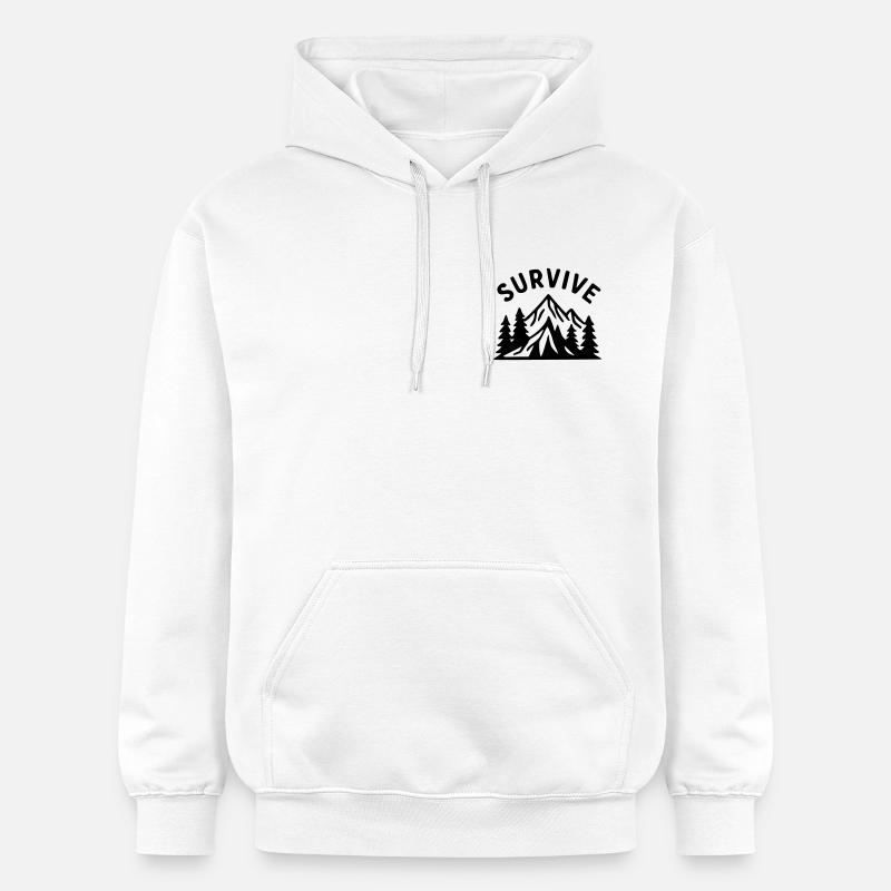 Survive - Nature - Sweat à capuche Softstyle® Gildan Unisexe - blanc