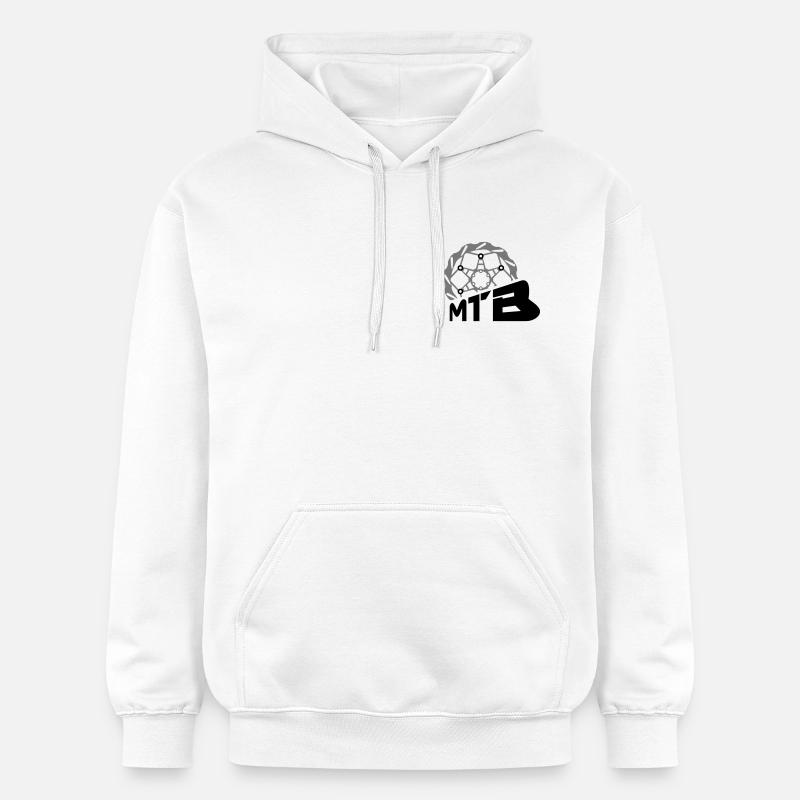 Disque de frein VTT - Sweat à capuche Softstyle® Gildan Unisexe - blanc