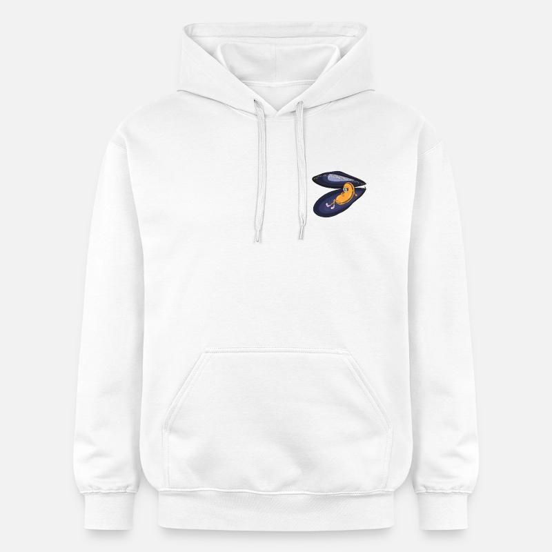 Moule Paresseuse sous Éclats Nocturnes - Sweat à capuche Softstyle® Gildan Unisexe - blanc