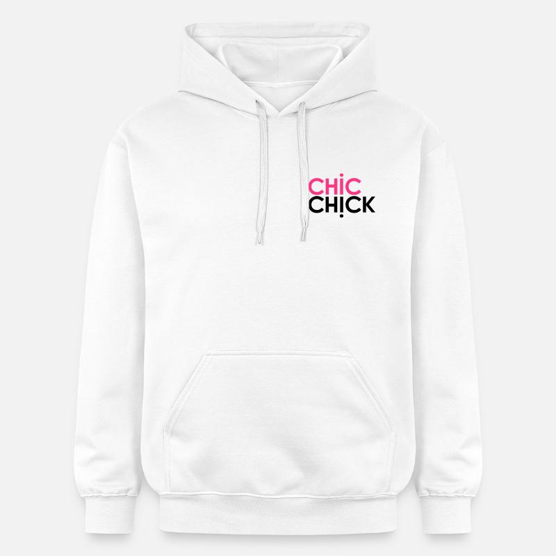 Chic Chick - Sweat à capuche Softstyle® Gildan Unisexe - blanc