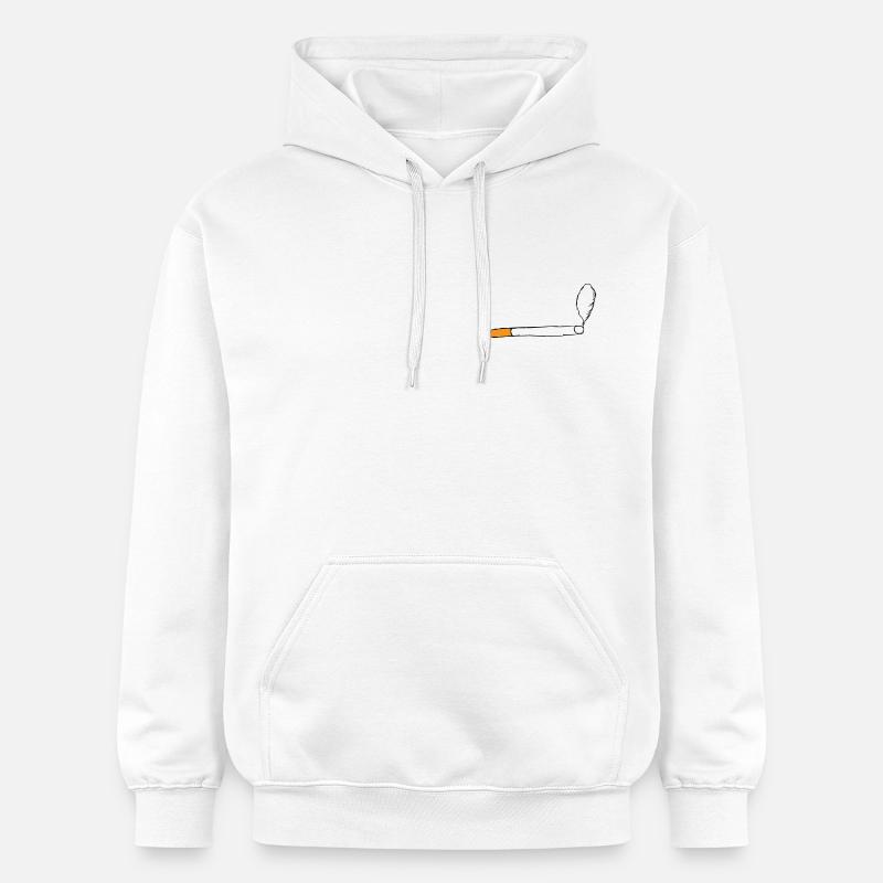 Zigarette - Gildan Unisex Softstyle® Midweight Hoodie - Weiß