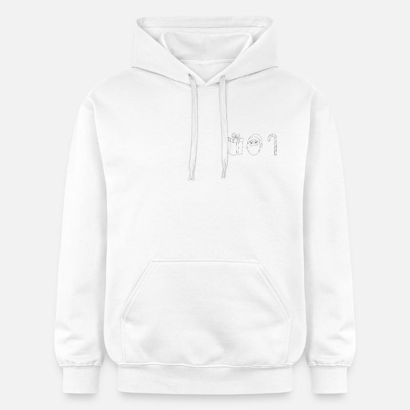 Cadeau de Noël Santa Candy Cane - Sweat à capuche Softstyle® Gildan Unisexe - blanc