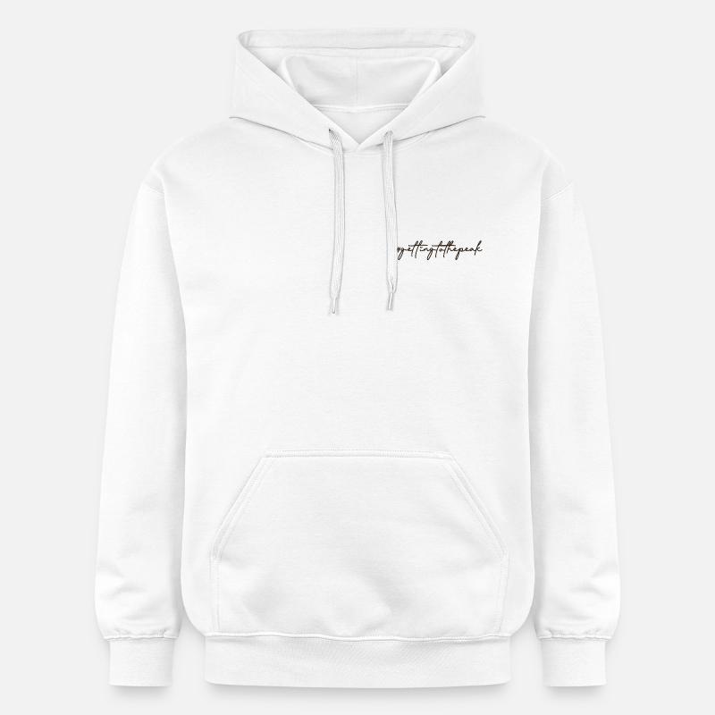 #gettingtothepeak – Votre chemin vers le sommet ⛰️ - Sweat à capuche Softstyle® Gildan Unisexe - blanc