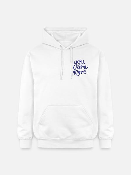 You are more - Gildan Unisex Softstyle® Midweight Hoodie - white