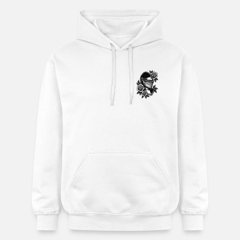 Casque de Chevalier Rosebound - Sweat à capuche Softstyle® Gildan Unisexe - blanc