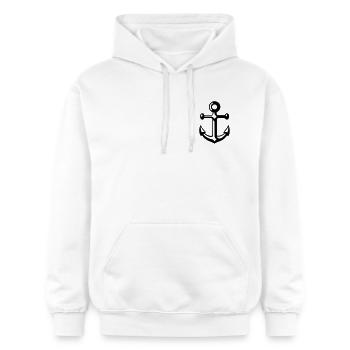 Anker - Gildan Unisex Softstyle® Midweight Hoodie - Weiß - Vorne - Liana (172cm) & Jaron (178cm)