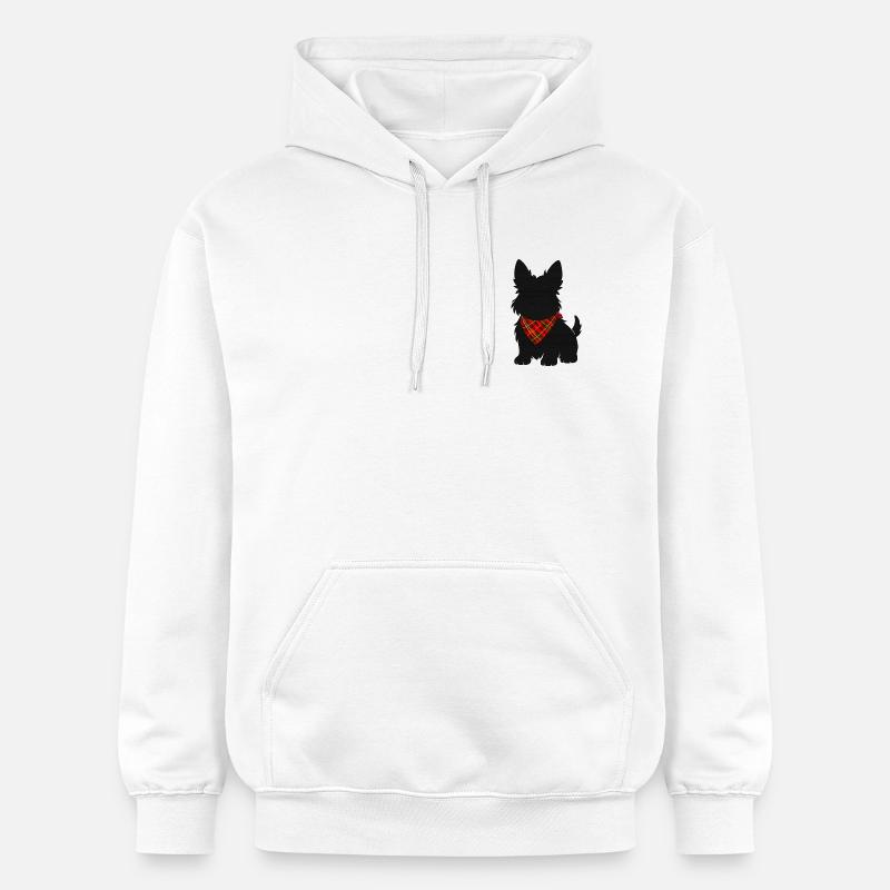 Logo original - Sweat à capuche Softstyle® Gildan Unisexe - blanc