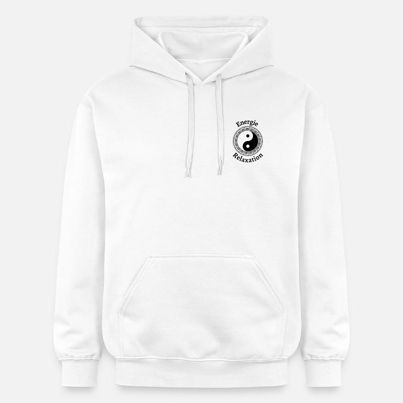 yin yang ENERGIE RELAXATION - Sweat à capuche Softstyle® Gildan Unisexe - blanc