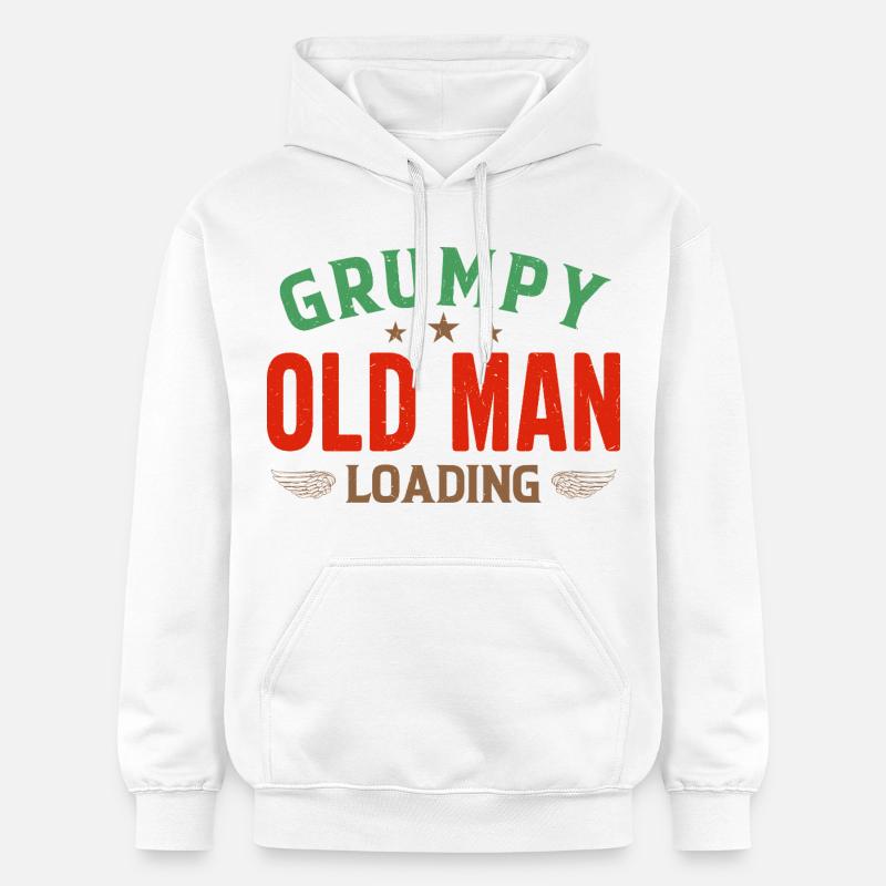Grumpy Old Man Loading Shirt - Sweat à capuche Softstyle® Gildan Unisexe - blanc
