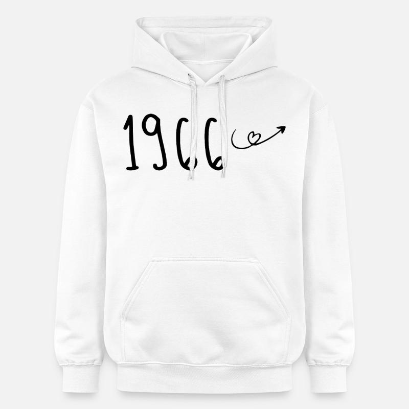 1966 Anniversaire 1966 Retro 1966 - Sweat à capuche Softstyle® Gildan Unisexe - blanc