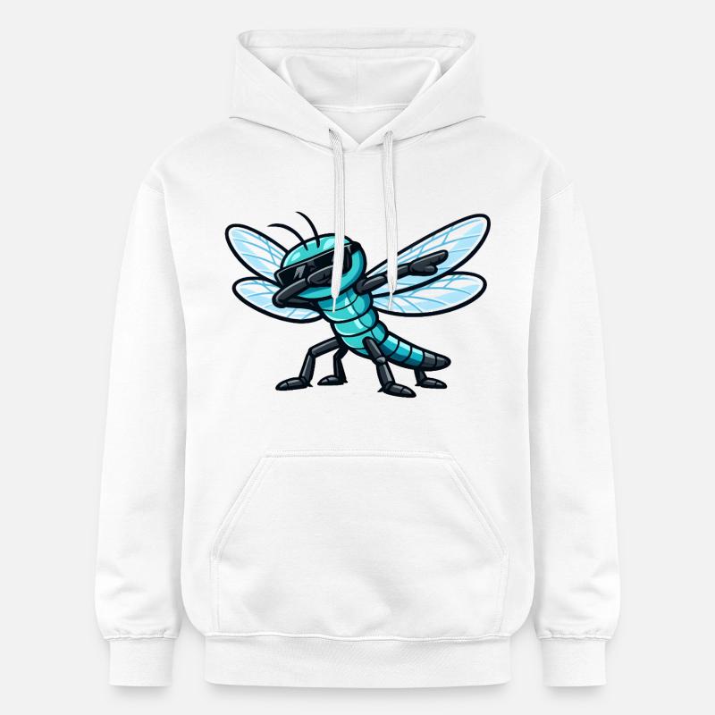 Dab de la Libellule - Sweat à capuche Softstyle® Gildan Unisexe - blanc