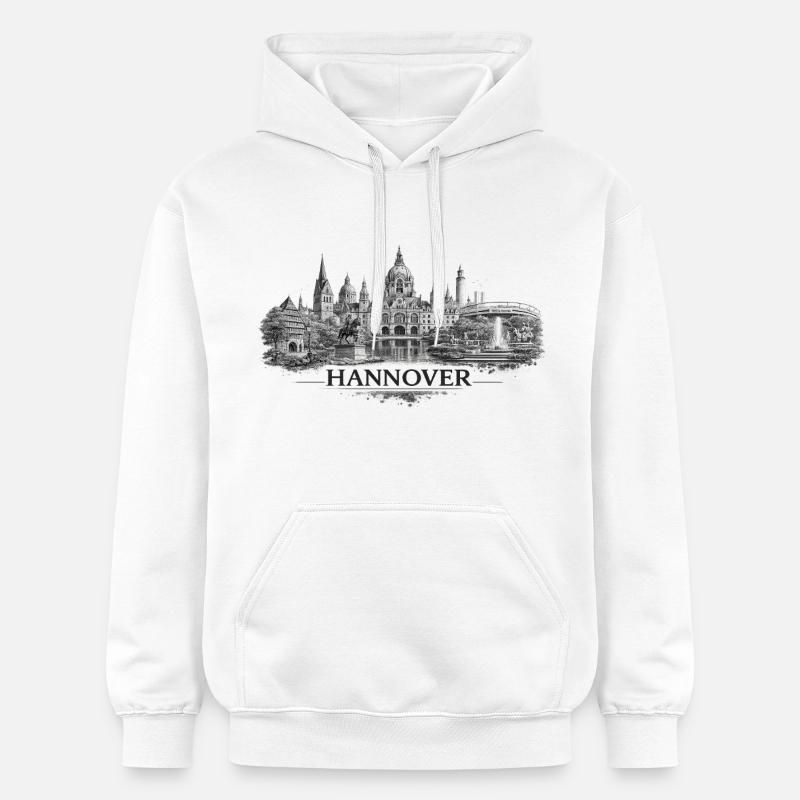 Hanovre - Sweat à capuche Softstyle® Gildan Unisexe - blanc