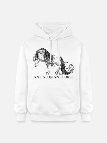 Süßer Andalusier - Gildan Unisex Softstyle® Midweight Hoodie - Weiß