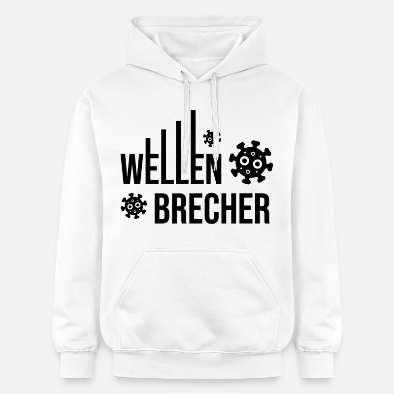 Brise-lames Corona Virus - Sweat à capuche Softstyle® Gildan Unisexe - blanc