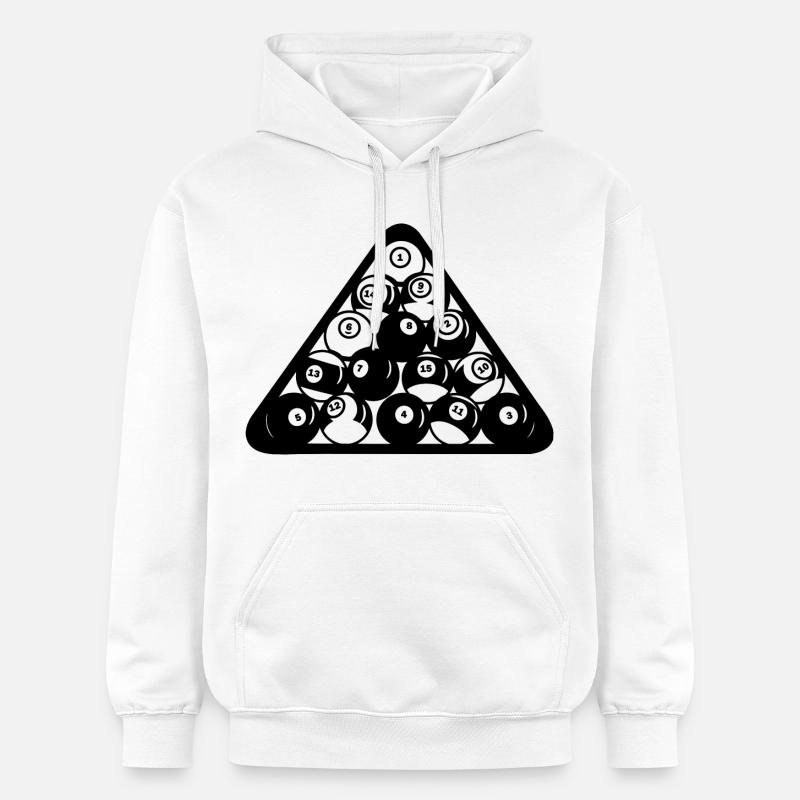 Triangle de billard - Sweat à capuche Softstyle® Gildan Unisexe - blanc