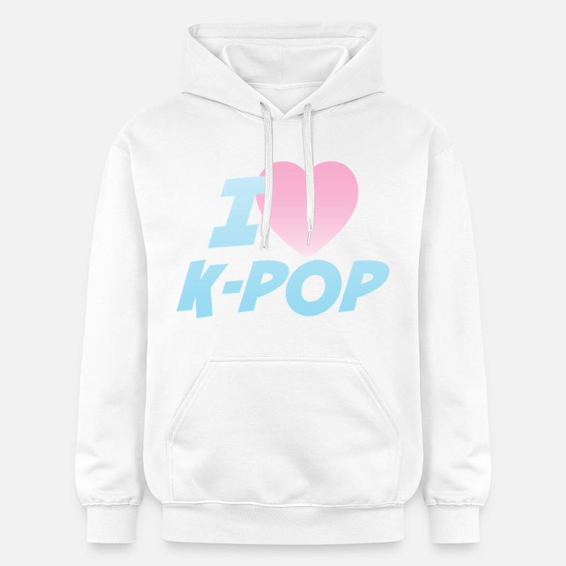 J’adore la K-pop - Sweat à capuche Softstyle® Gildan Unisexe - blanc
