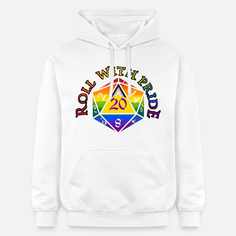 Roll with PRIDE ! - Sweat à capuche Softstyle® Gildan Unisexe - blanc