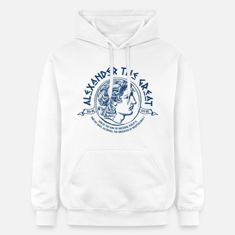 alexandre la grande macédoine - Sweat à capuche Softstyle® Gildan Unisexe - blanc