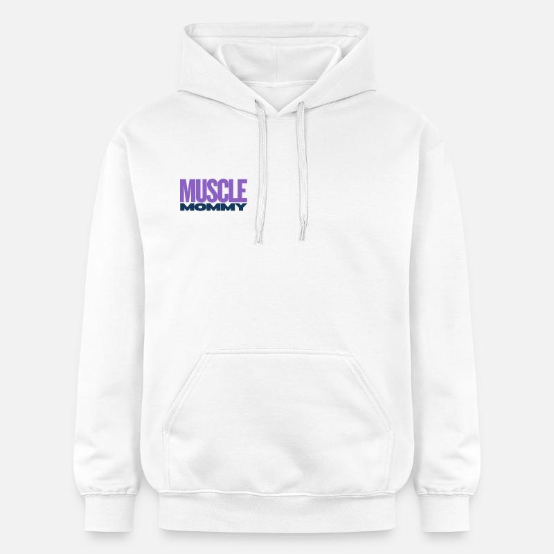 Muscle Mommy Premium T-Shirt - Sweat à capuche Softstyle® Gildan Unisexe - blanc