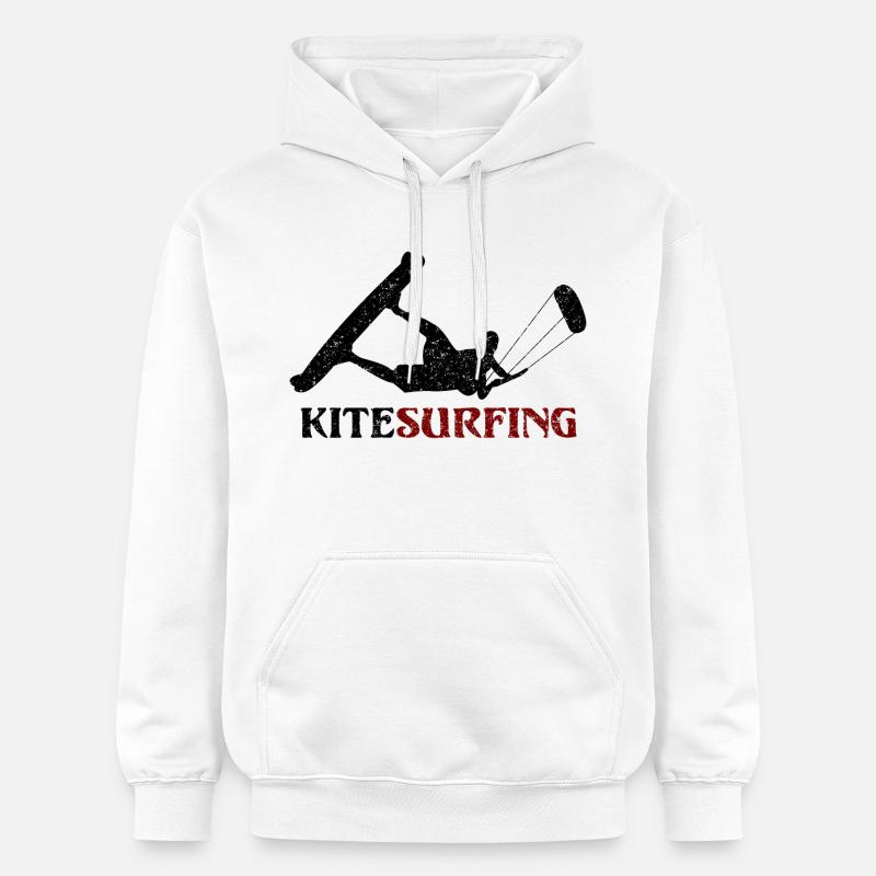 Kitesurf - conception - Sweat à capuche Softstyle® Gildan Unisexe - blanc