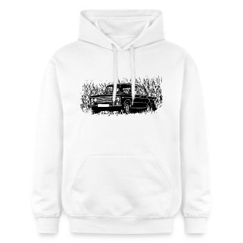 WAS 2106 Lada 1600 - Gildan Unisex Softstyle® Midweight Hoodie - Weiß - Vorne - Liana (172cm) & Jaron (178cm)