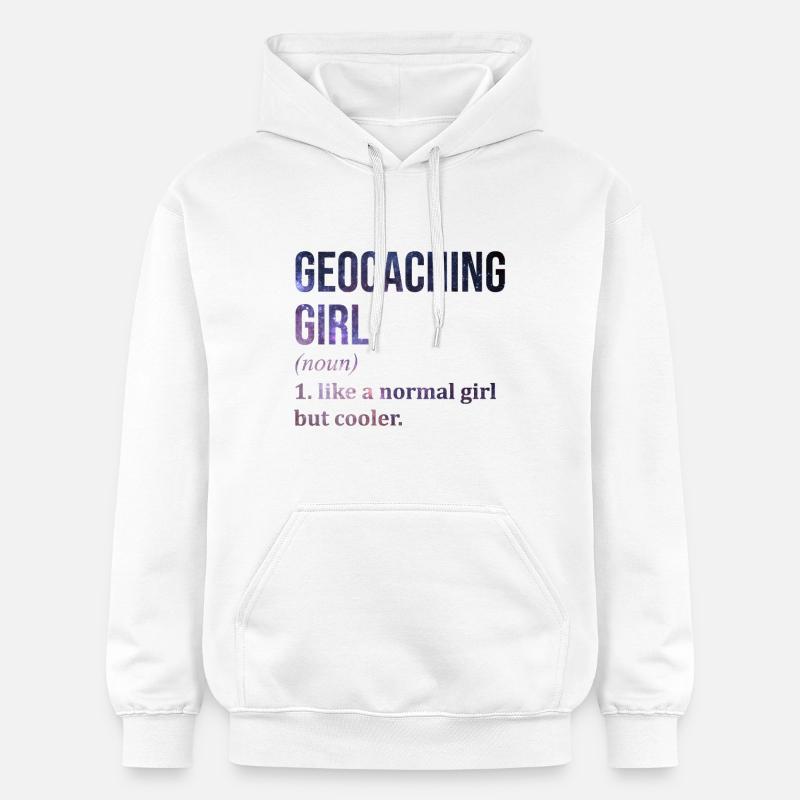 Géocaching - Sweat à capuche Softstyle® Gildan Unisexe - blanc