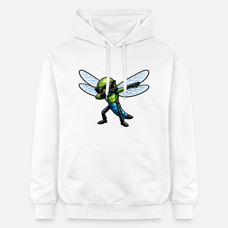 Dab de la Libellule - Sweat à capuche Softstyle® Gildan Unisexe - blanc