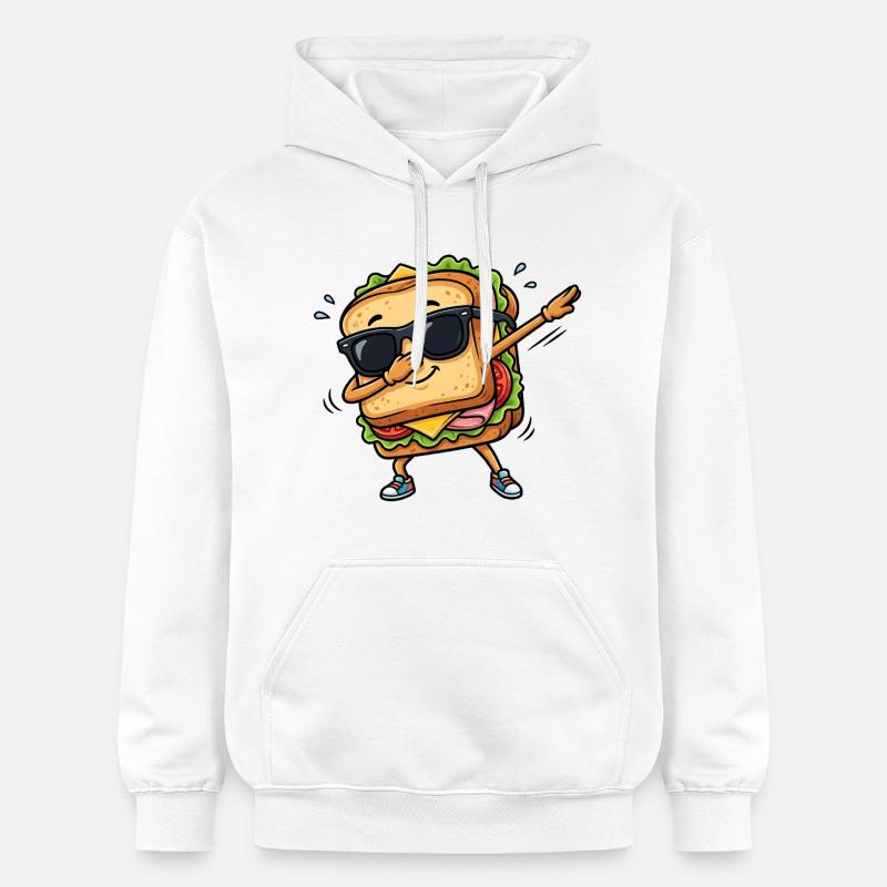Sandwich à tamponner - Sweat à capuche Softstyle® Gildan Unisexe - blanc
