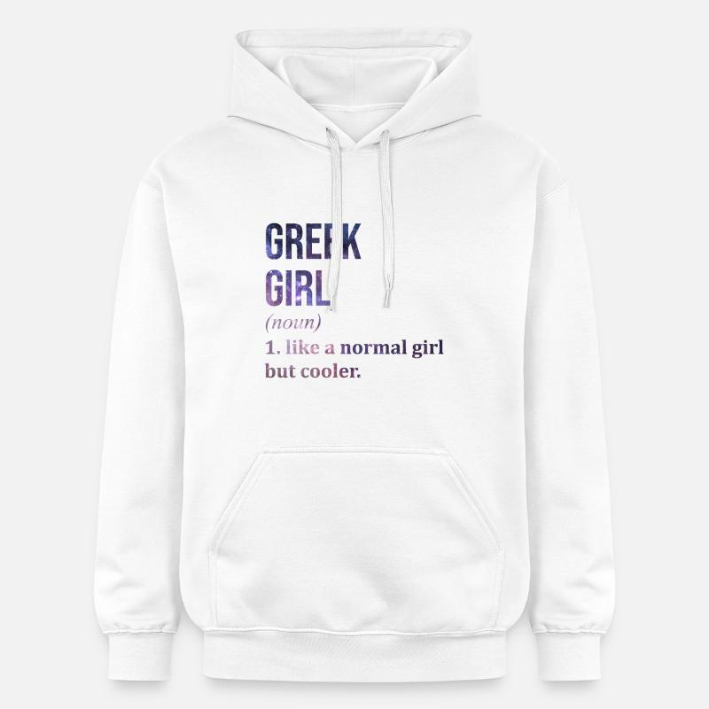 Grèce - Sweat à capuche Softstyle® Gildan Unisexe - blanc