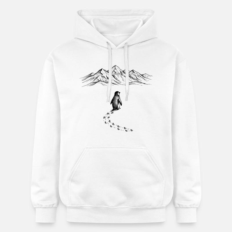 Pinguin Eisberg - Sweat à capuche Softstyle® Gildan Unisexe - blanc
