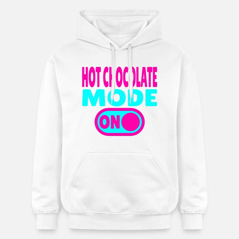 Mode chocolat chaud activé - Sweat à capuche Softstyle® Gildan Unisexe - blanc