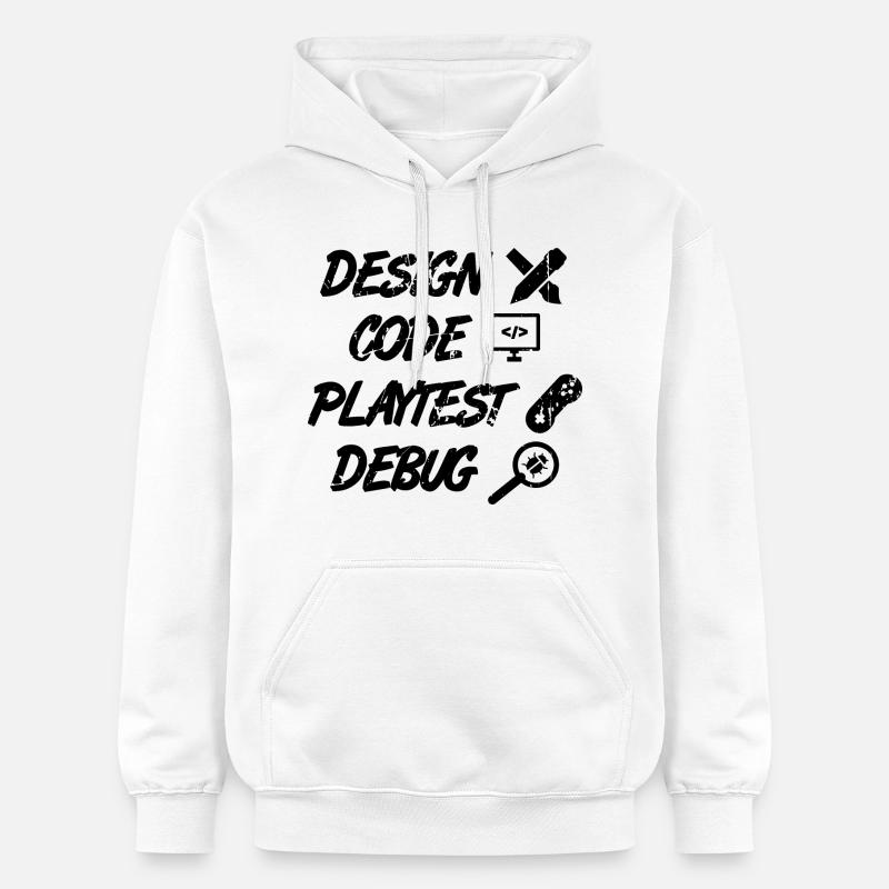 Design Code Playtest Debug - Gildan Unisex Softstyle® Midweight Hoodie - white