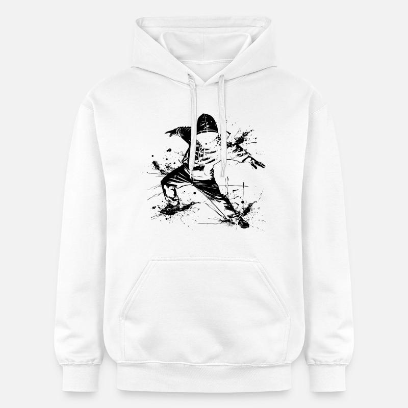 Breakdancer Graffiti - Sweat à capuche Softstyle® Gildan Unisexe - blanc