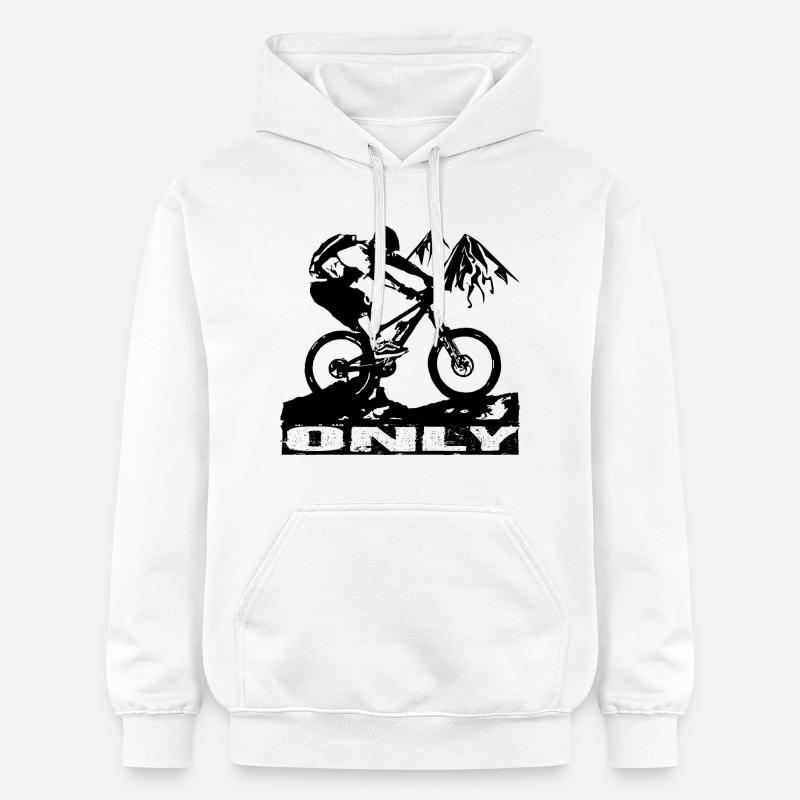 Vélo VTT - Sweat à capuche Softstyle® Gildan Unisexe - blanc