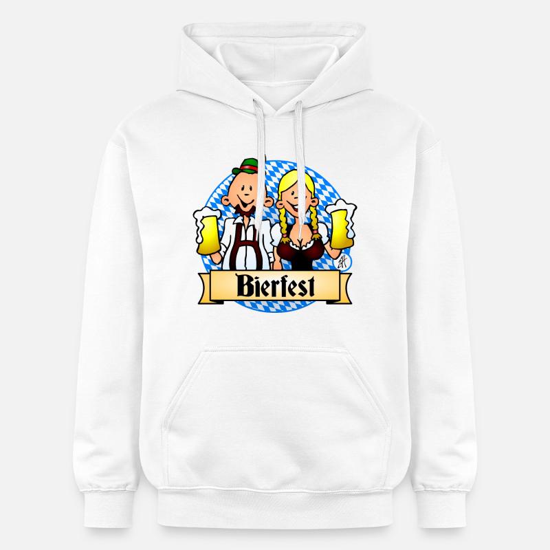 Conception de célébration du Bierfest - Sweat à capuche Softstyle® Gildan Unisexe - blanc