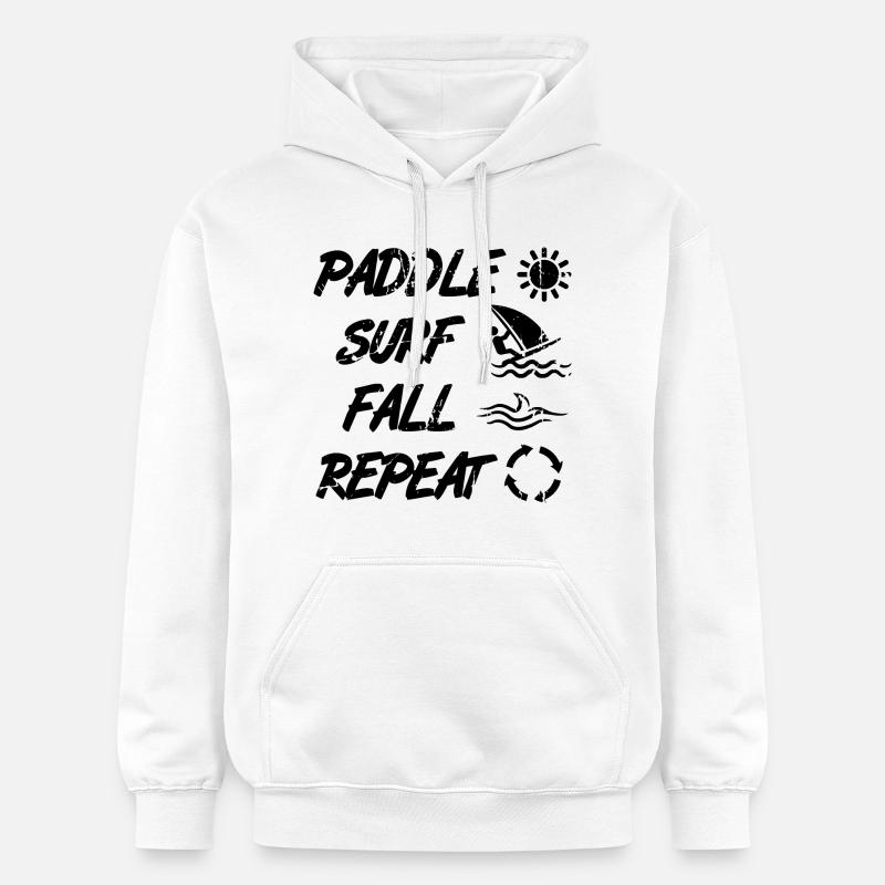 Techniques de planche à voile - Sweat à capuche Softstyle® Gildan Unisexe - blanc