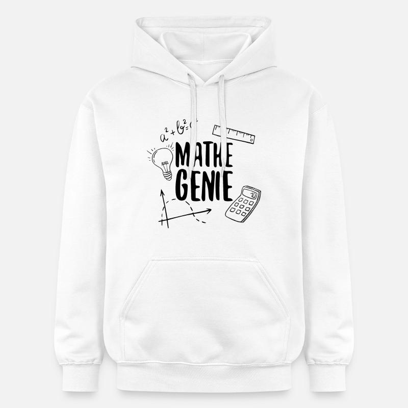 Math genius mathematics genius arithmetic math - Gildan Unisex Softstyle® Midweight Hoodie - white