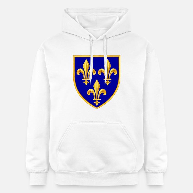 fleurs de lys - Sweat à capuche Softstyle® Gildan Unisexe - blanc