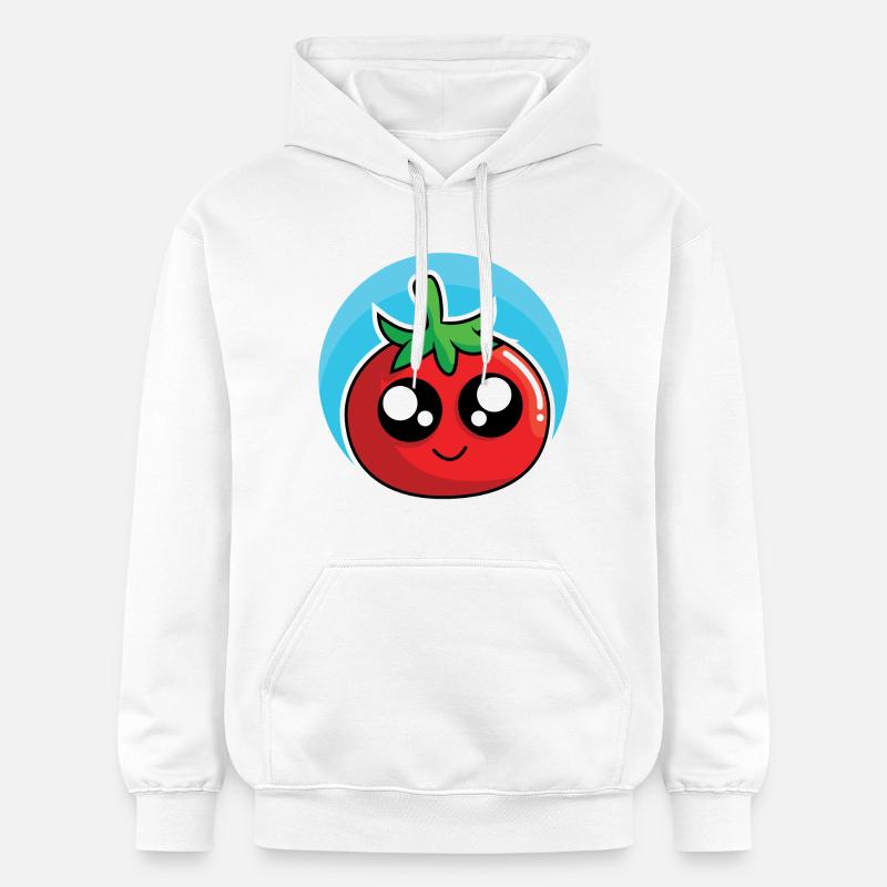 Conception drôle de tomate - Sweat à capuche Softstyle® Gildan Unisexe - blanc