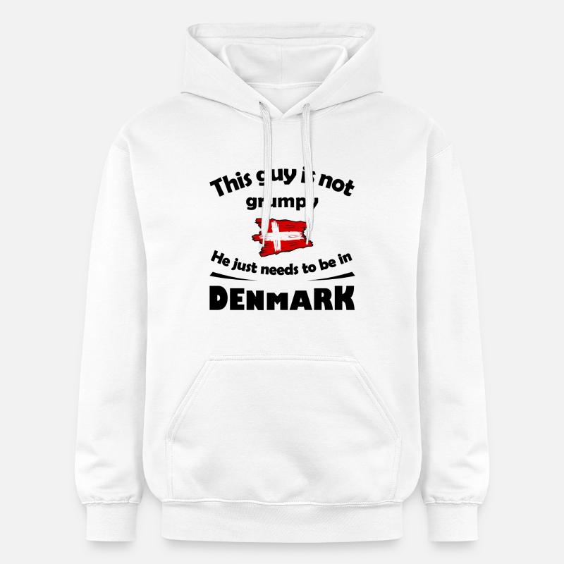 Danemark - Sweat à capuche Softstyle® Gildan Unisexe - blanc