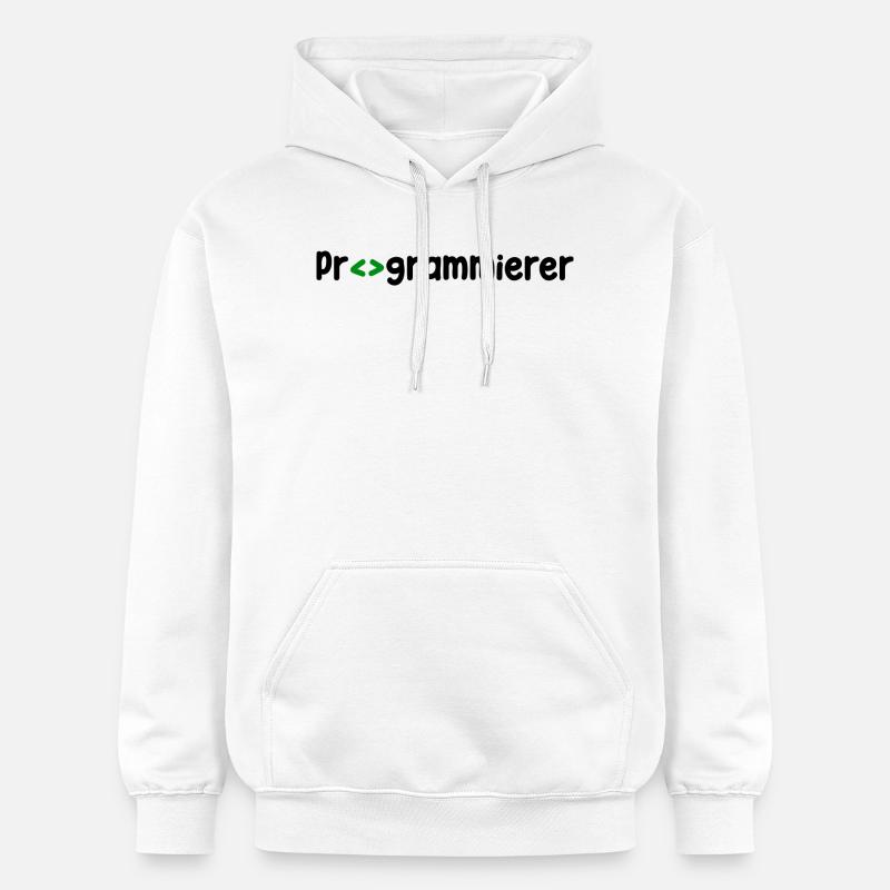 Programmierer Developer Webentwickler Skripting - Gildan Unisex Softstyle® Midweight Hoodie - Weiß
