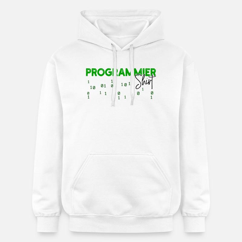 Programmeur Développeur Code Statement Scripting - Sweat à capuche Softstyle® Gildan Unisexe - blanc