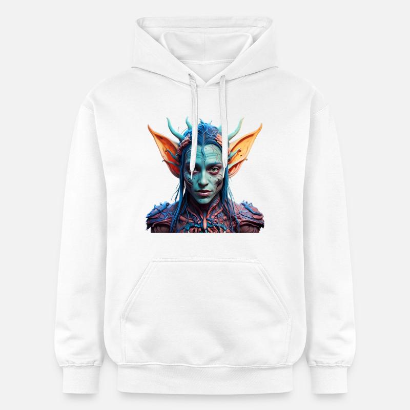 Elfes de la Nuit Psy — Elfe de la Nuit - Sweat à capuche Softstyle® Gildan Unisexe - blanc