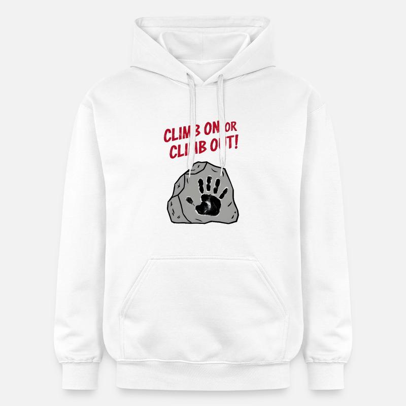 Montez ou sortez - Sweat à capuche Softstyle® Gildan Unisexe - blanc