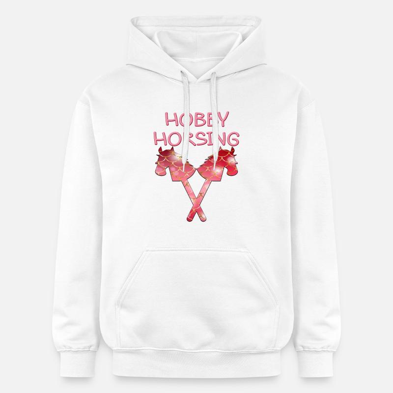 CHEVAL DE CHEVAL DE LOISIR - Sweat à capuche Softstyle® Gildan Unisexe - blanc