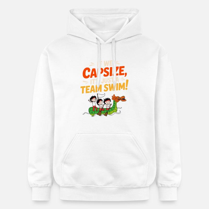 Équipage de course de bateaux-dragons - Sweat à capuche Softstyle® Gildan Unisexe - blanc