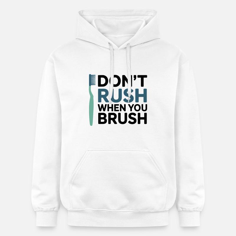 Conception technique du mécanisme d’engrenage dentaire - Sweat à capuche Softstyle® Gildan Unisexe - blanc